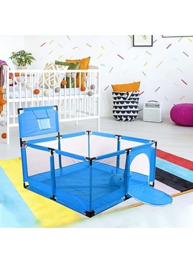 Parque plegable para bebés, centro de actividades plegable para niños, patio, interior y exterior, para juegos de valla de bebé, sin huecos con puerta para bebés y niñas - Image 1